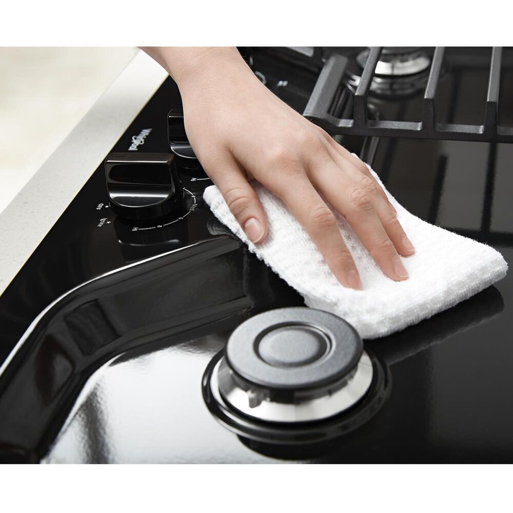 Whirlpool 30&quot; 4-Burner Gas Cooktop in Black, , large