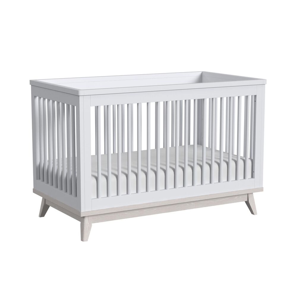 Eastern Shore Rowan Cottage Crib in Ash Linen White, , large