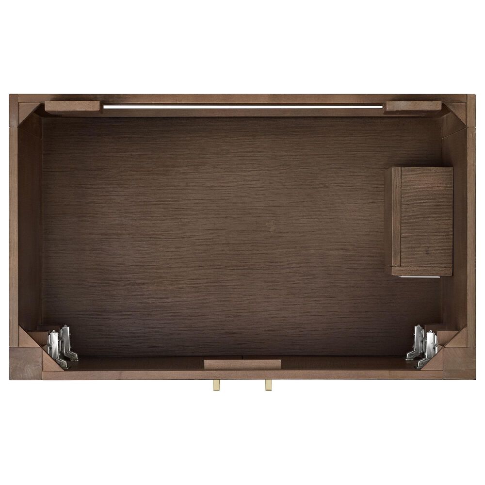 37B Alanya 36" Single Bathroom Vanity in Walnut Drift with White Composite Stone Top, , large