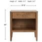 Archbold Furniture Warren 3-Piece King Platform Bedroom Set with Two Nightstands in Harvest, , large