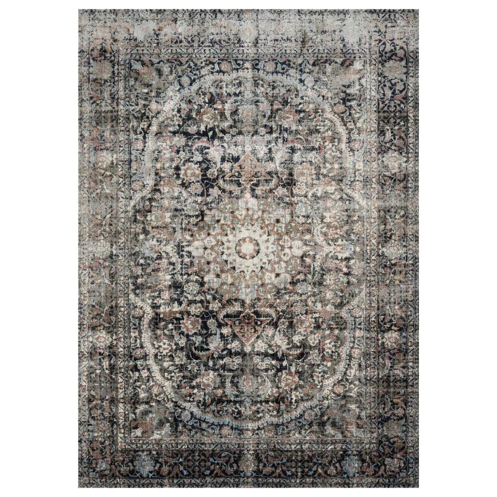Loloi Anastasia AF-24 3"7" x 5"7" Charcoal and Sunset Area Rug, , large