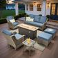 HOMLUX 7-Piece Patio Set in Denim Blue, , large