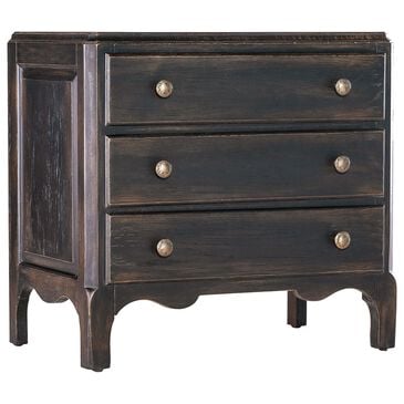 Hooker Furniture Americana 3-Drawer Nightstand in Black and Antique Bronze, , large