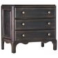Hooker Furniture Americana 3-Drawer Nightstand in Black and Antique Bronze, , large