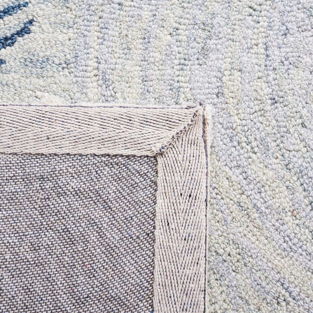 Safavieh Micro-Loop MLP382F 5&#39; x 8&#39; Gray and Ivory Area Rug, , large