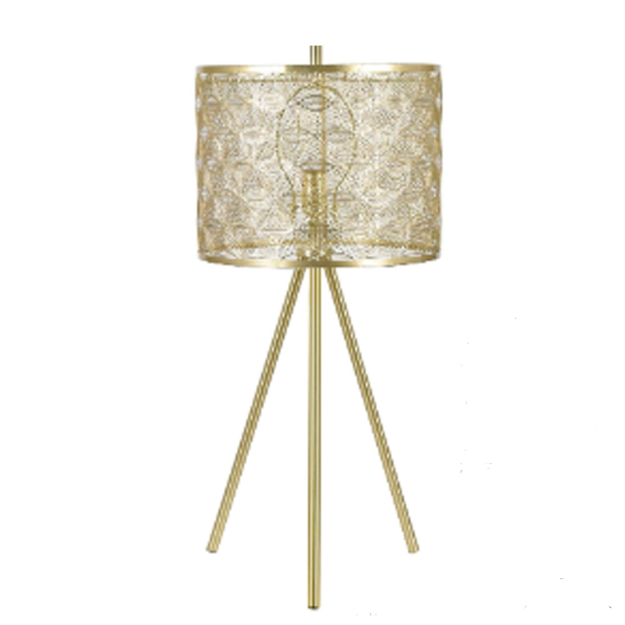 Large tripod table lamp top