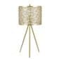 Crestview Collection Tripod Laser Cut Table Lamp in Gold, , large