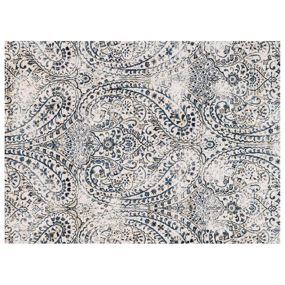 Loloi Torrance TC-02 6"7" x 9"2" Ivory/Indigo Area Rug, , large