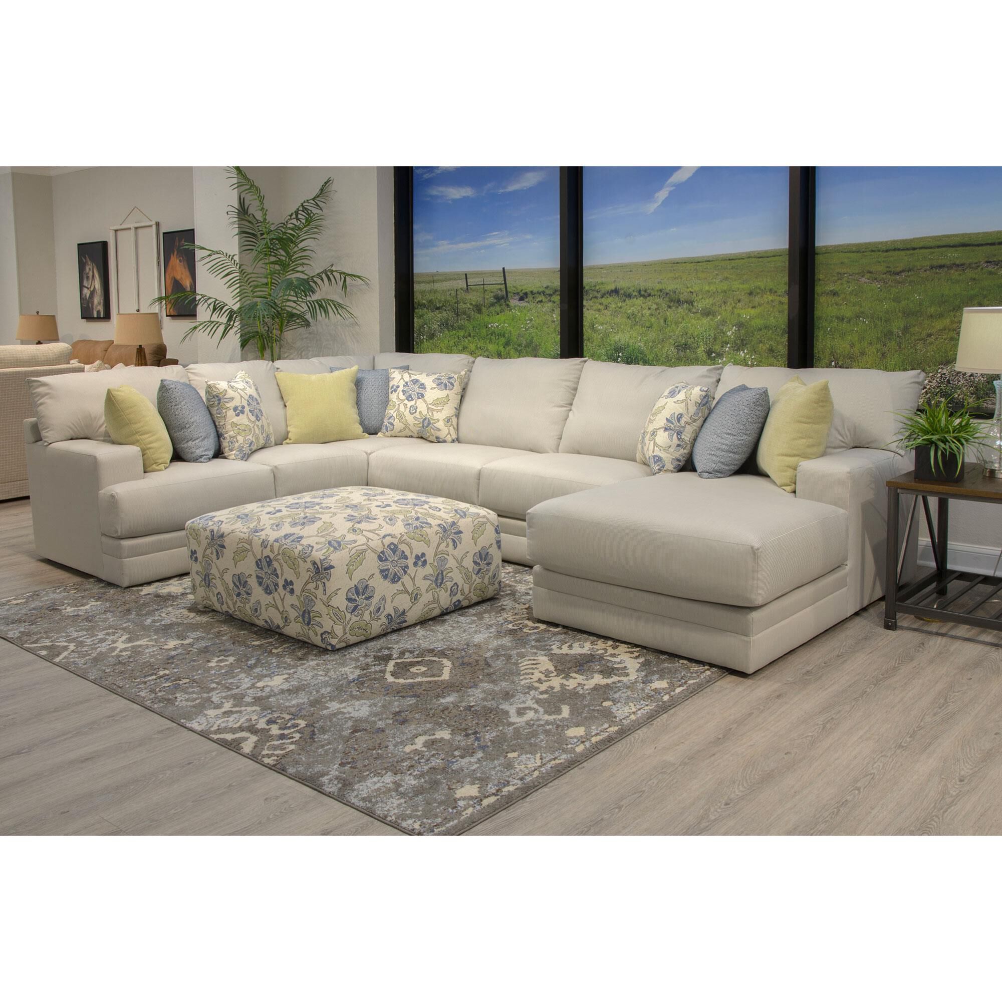 Jackson Furniture Stockbridge Cocktail Ottoman in Denim