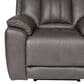 Bassett Benson Leather Power Recliner in Tuscan Gunmetal, , large