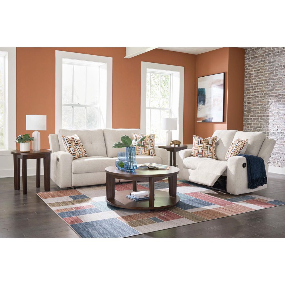 Ashley Danum Manual Reclining Sofa in Stone, , large