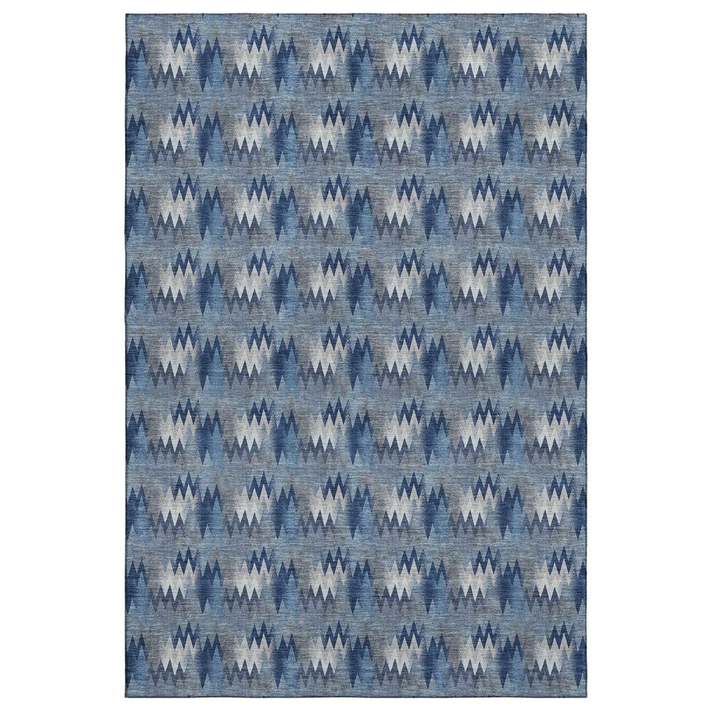 Dalyn Rug Company Soft Essentials Chevron Denim 3" x 5" Area Rug, , large