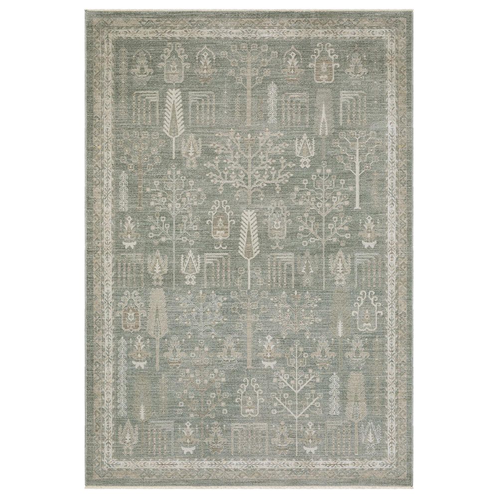 Oriental Weavers Keaton Green and Beige 3"3" x 5" Area Rug, , large