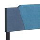 Accent Tuscany Full Upholstered Bed in Ocean Blue and Blue, , large