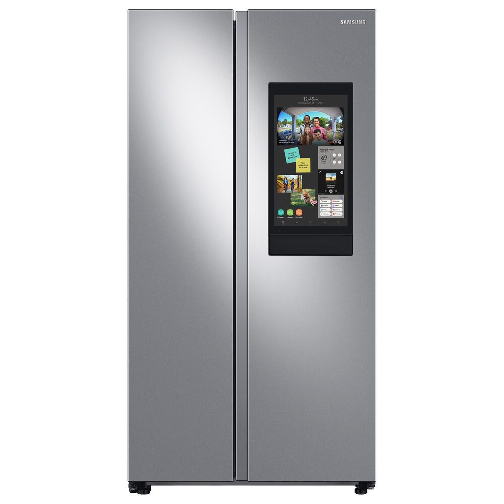 Samsung 27.3 Cu. Ft. Smart Side-by-Side Refrigerator with Family Hub in Stainless Steel, , large