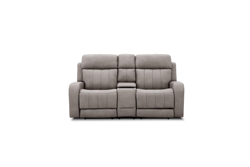 MotoMotion Power Reclining Console Loveseat with Audio in Capriccio Dove, , large