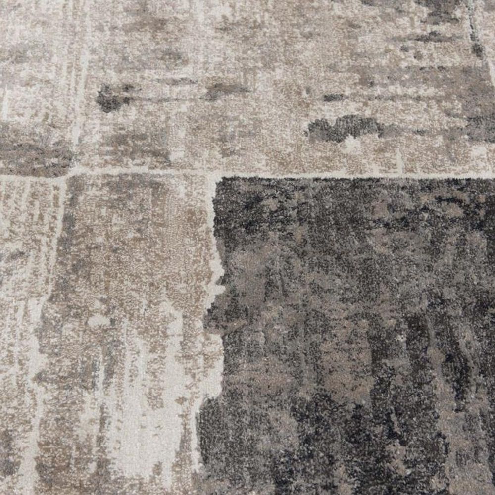 Central Oriental Adore Peyton 8&#39; Round Beige and Grey Area Rug, , large