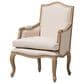 Baxton Studio Nivernais Accent Chair in Beige, , large