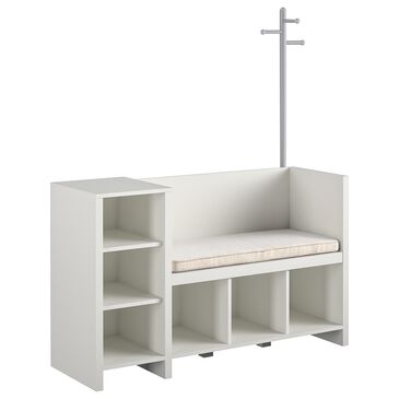 DHP Nathan Storage Bench in White, , large