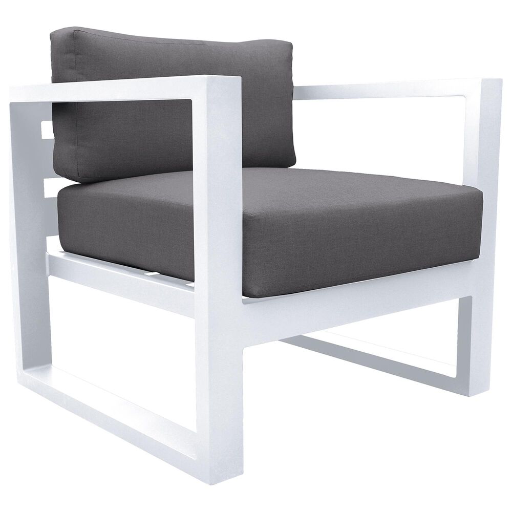Blue River Aelani 4-Piece Patio Chat Set in White, , large