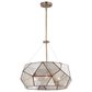 Vaxcel Euclid 3-Light Pendant in Aged Brass, , large