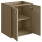 James Martin Vanities Chianti 24" Single Bathroom Vanity in Walnut Whisper and Champagne Brass with 2 cm White Glossy Composite Stone Top and Rectangular Sink, , large