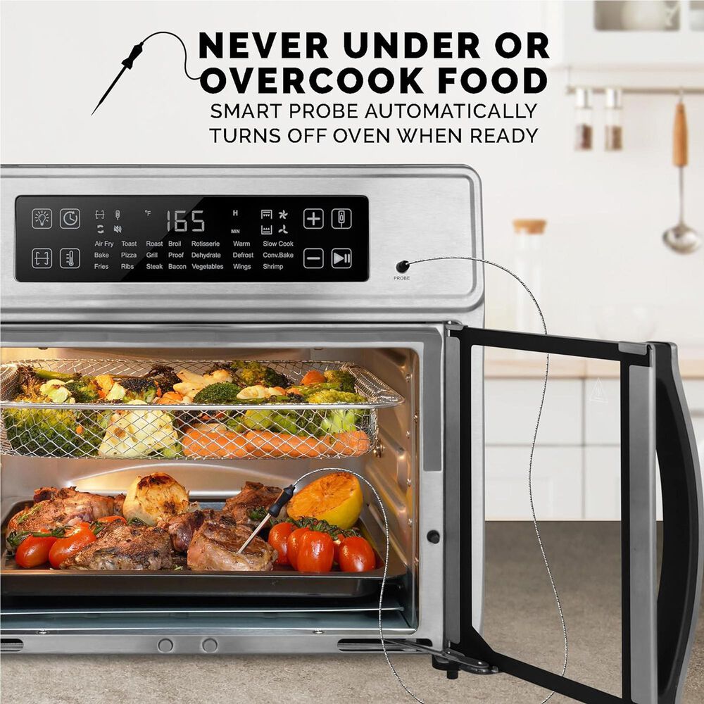 Kalorik MAXX Advance 26 Quart Digital Air Fryer Oven in Stainless Steel, , large