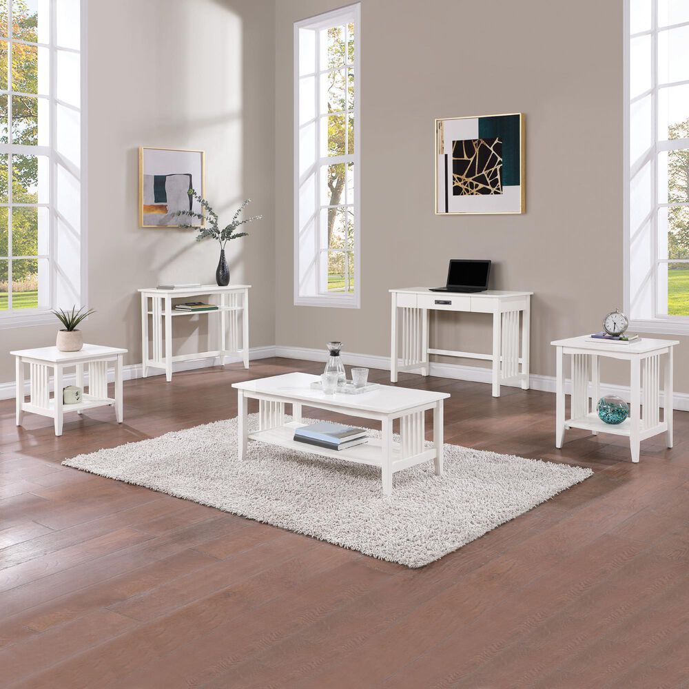 OSP Home Sierra End Table in White, , large