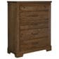 Viceray Collections Cool Rustic 5-Drawer Chest in Amber, , large