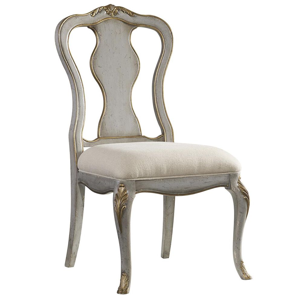 Hooker Furniture Palisade Desk Chair with Linen Natural Seat in Gray, , large