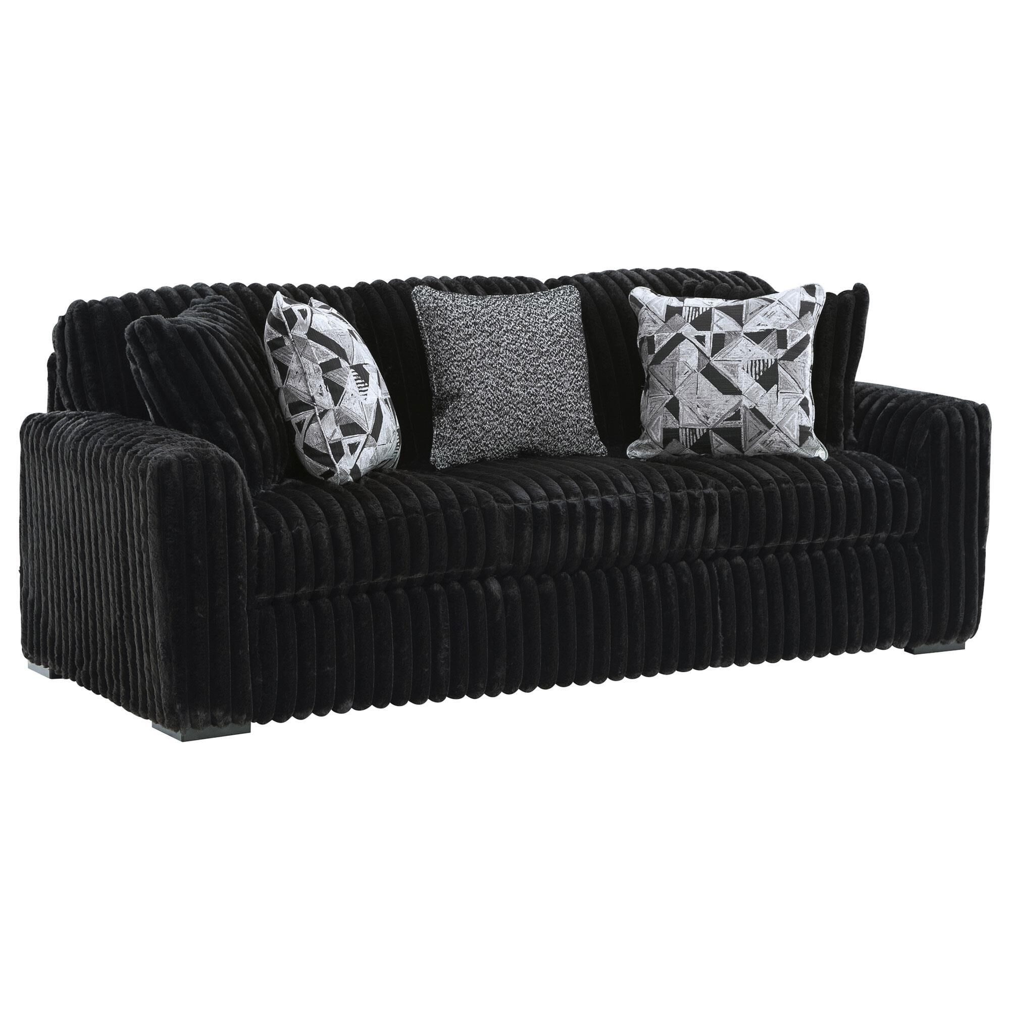 Ashley Midnight-Madness Stationary Sofa in Onyx