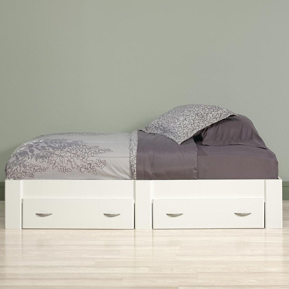 Sauder Beginnings Twin Platform Bed in White, , large