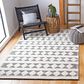 Safavieh Natura NAT481A 4" x 6" Ivory and Black Area Rug, , large