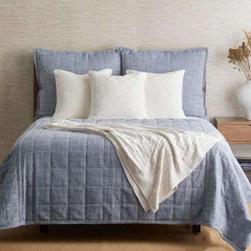 Ann Gish Panama Euro Sham in Marine, , large