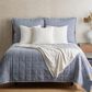 Ann Gish Panama Euro Sham in Marine, , large