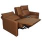 Aurora Furnishings Malta Power Zero Gravity Reclining Loveseat with Vibration in Bourbon, , large