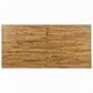 Hearth and Haven Outdoor 70 Inch Dining Table with Wood Top and Sled Base in Teak and Black, , large