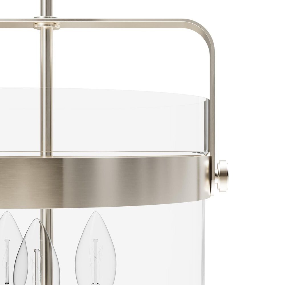 Hunter Karloff 13&quot; 3-Light Pendant in Brushed Nickel, , large
