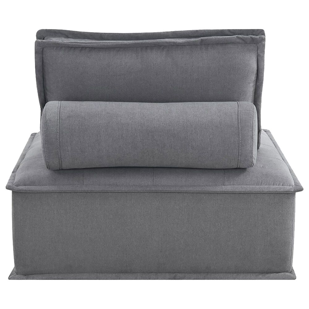 37B Paxton Armless Chair in Columbia Charcoal, , large