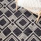 Safavieh Micro-Loop MLP154H 4" x 6" Charcoal and Ivory Area Rug, , large