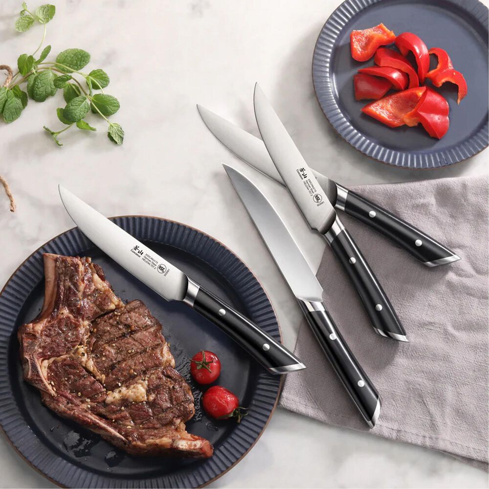 Cangshan Helena 4-Piece Fine-Edge Steak Knife Set in White, , large