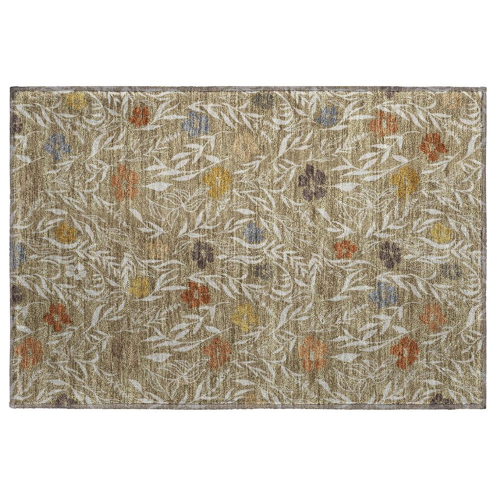 Dalyn Rug Company Soft Essentials Floral Coffee 2"6" x 3"10" Indoor/Outdoor Area Rug, , large