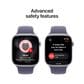 Apple Watch Series 11 (GPS+Cellular) 46mm Aluminum Case with Purple Fog Sport Band - M/L - Silver - (2025), , large
