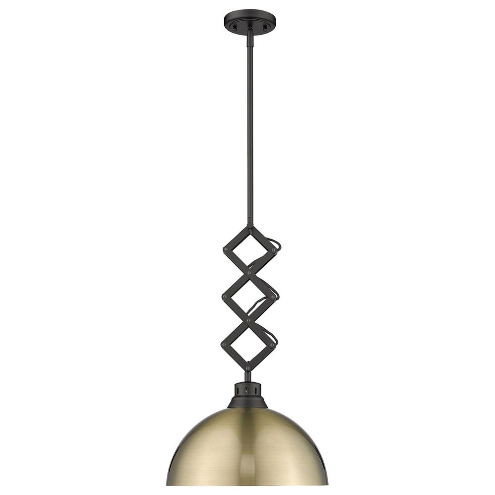 Golden Lighting Hawthorn Medium Pendant in Gold with Matte Black, , large