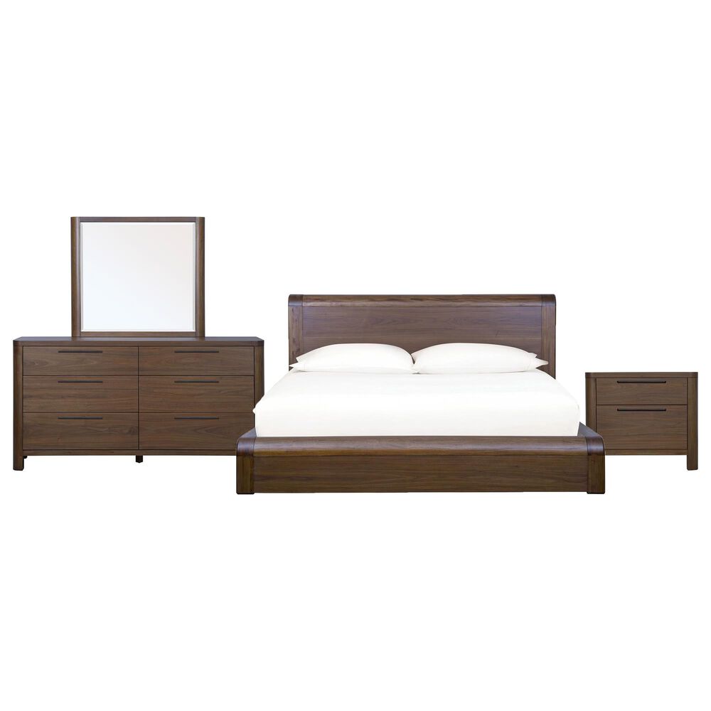 Urban Home Totes 4-Piece Queen Bedroom Set in English Walnut, , large