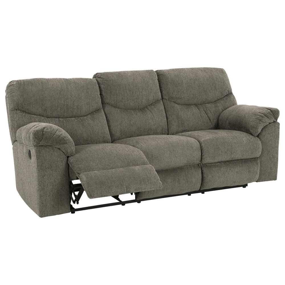 Ashley Alphons Manual Reclining Sofa in Putty, , large