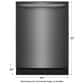 Frigidaire 24" Built-In Dishwasher with DishSense and MaxDry in Black Stainless Steel, , large