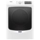 Maytag 4.8 Cu. Ft. Front Load Washer and 7.3 Cu. Ft. Electric Dryer Laundry Pair with Pedestal in White, , large