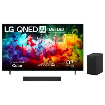 LG 65" Class 75B Series QNED AI Mini LED 4K Ultra HD - Smart TV with 2.1 Channel Soundbar System in Black, , large