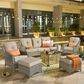HOMLUX 5-Piece Patio Conversation Set with Two Ottomans in Beige, , large
